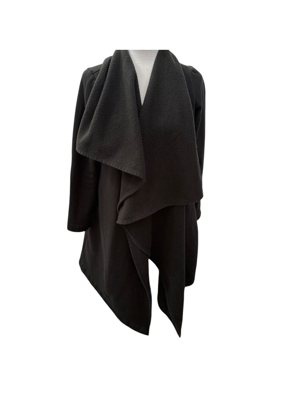 UGG Black Fleece Blanket Coat Size S - Picture 2 of 5